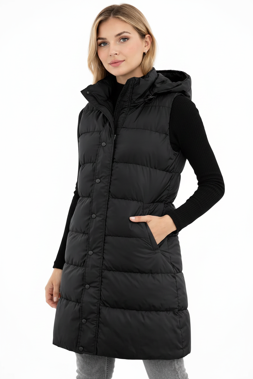 Padded Hooded Vest