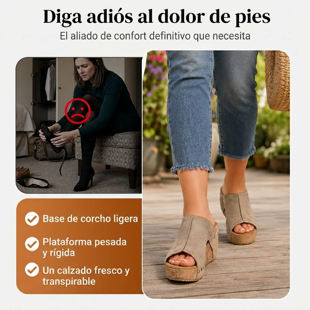 Anna | Orthopedic Support Wedge Sandals