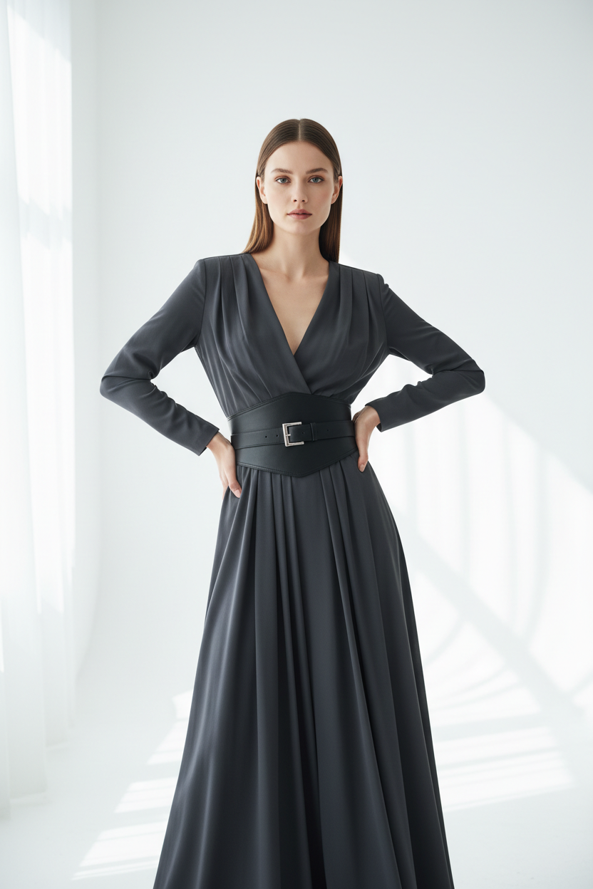 Elegant dresses for women | V-neck and defined waist