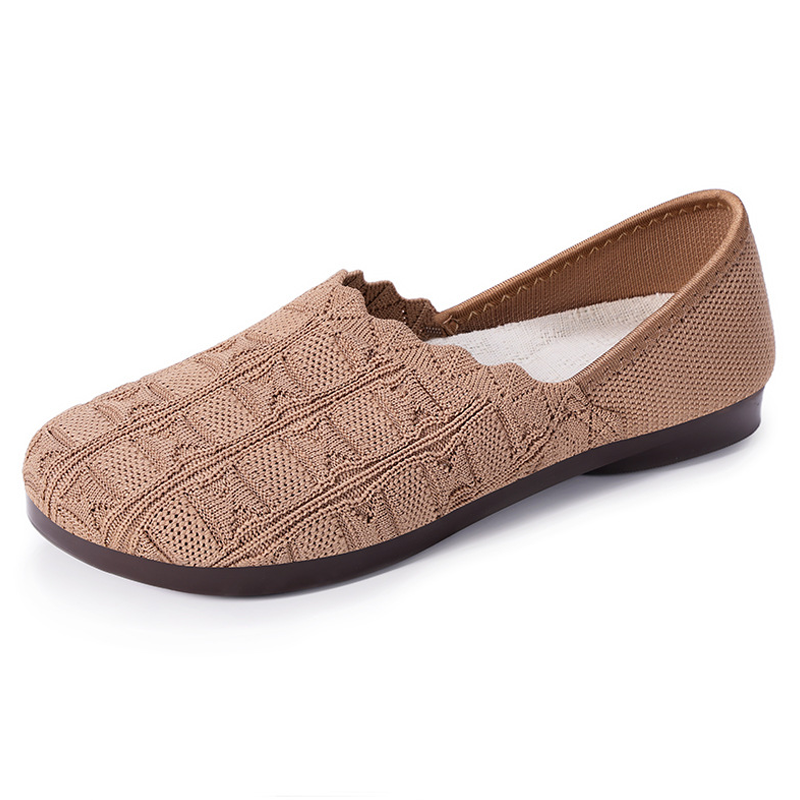LOLA |👟Women's Casual Breathable Knit Shoes✨ Breathable knit fabric keeps feet cool and comfortable; flexible PVC sole, ideal for long walks🚶