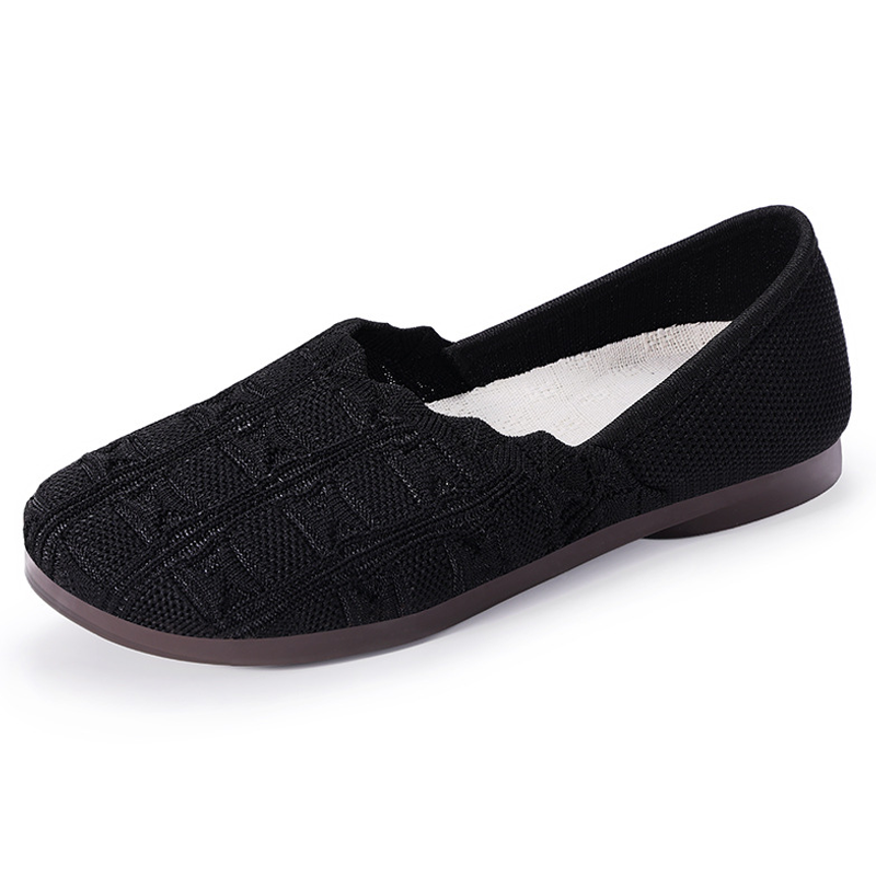 LOLA |👟Women's Casual Breathable Knit Shoes✨ Breathable knit fabric keeps feet cool and comfortable; flexible PVC sole, ideal for long walks🚶