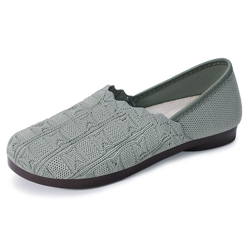 LOLA |👟Women's Casual Breathable Knit Shoes✨ Breathable knit fabric keeps feet cool and comfortable; flexible PVC sole, ideal for long walks🚶